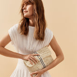 Savaya Raffia Clutch Bag
