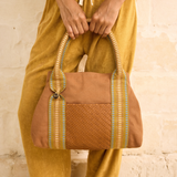 Ulu Mini Canvas and Leather Tote Bag