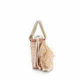 Pantai Small Raffia Fringe Tote Bag
