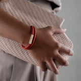 Teman Double Woven Leather Bracelet
