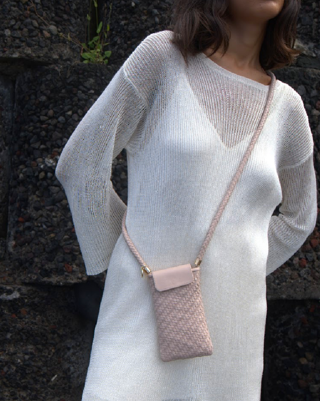 Berawa Phone Pouch – Limestone