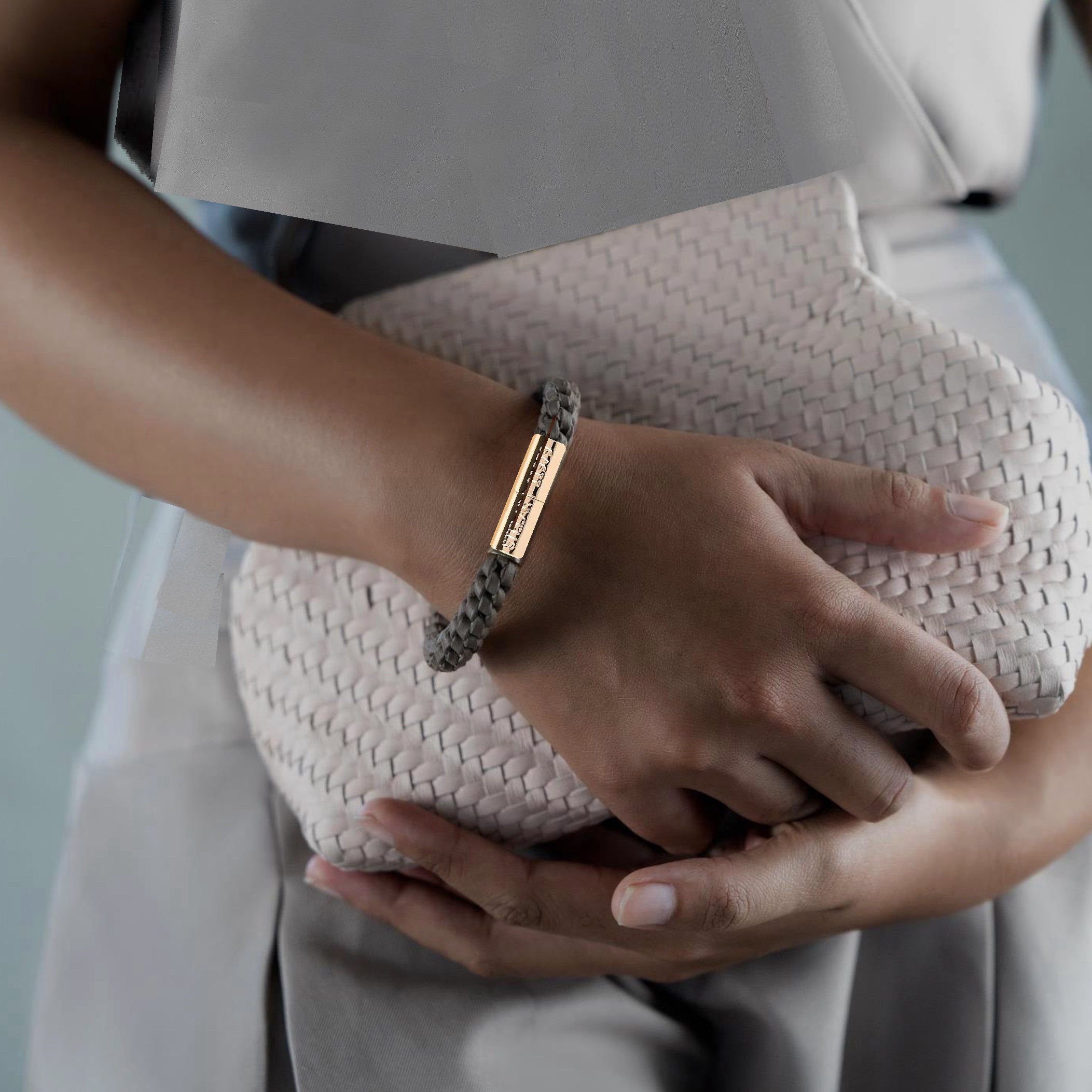 Teman Mid Woven Leather Bracelet