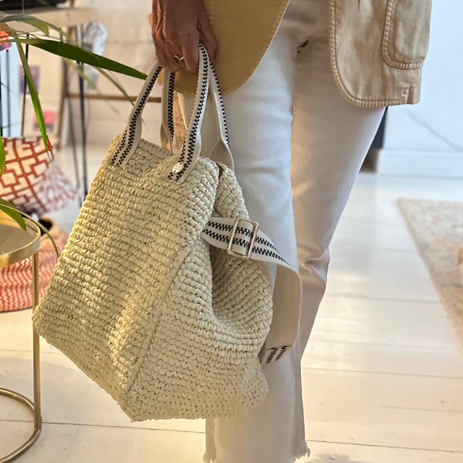 Kaba Raffia Tote Bag – Handwoven (Natural)