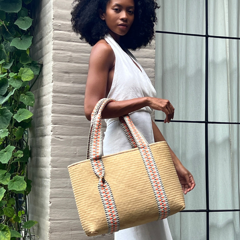 Mentawai Medium Bamboo Tote Bag