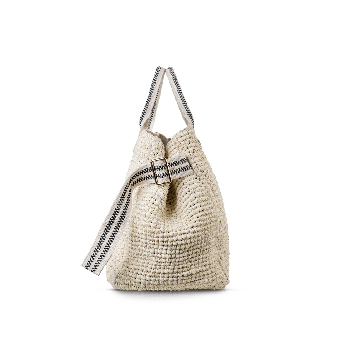 Kaba Raffia Tote Bag – Handwoven (Natural)