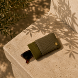 Kecamata Canvas and Leather Sunglass Case