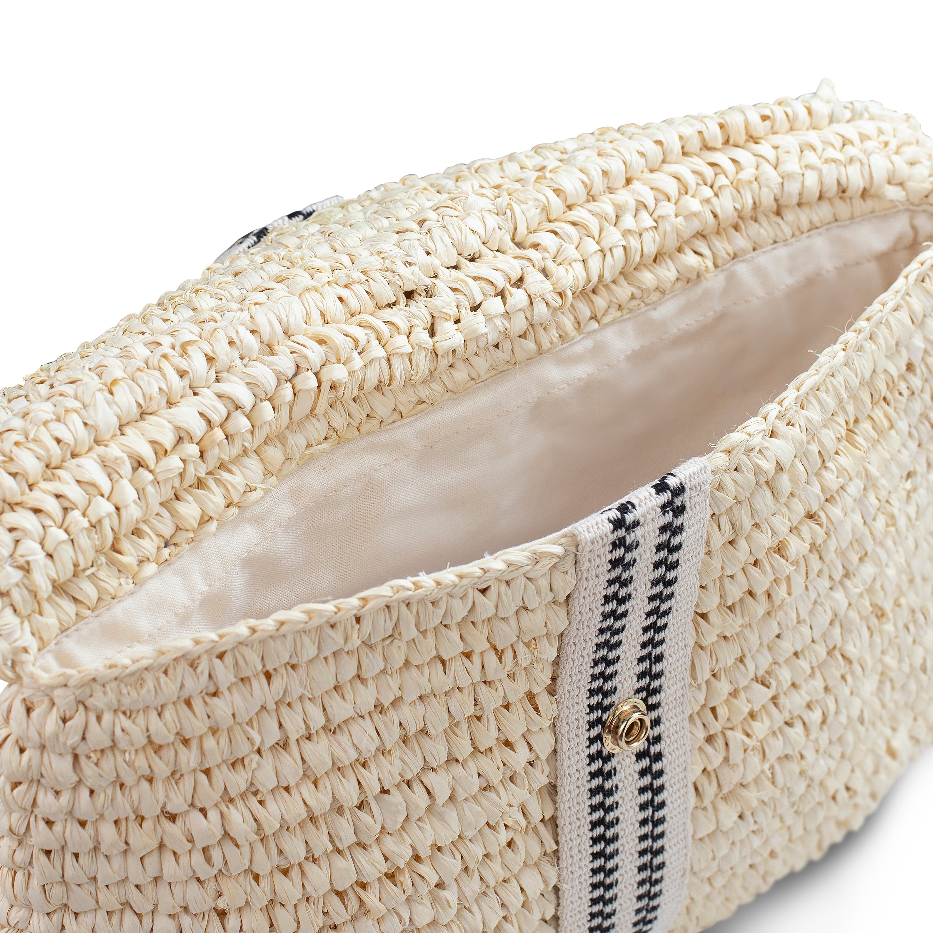 Savaya Raffia Clutch Bag