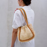 Negara Mini Raffia Gathered Tote