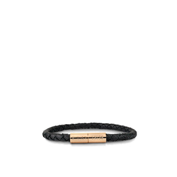 Teman Slim Woven Leather Bracelet