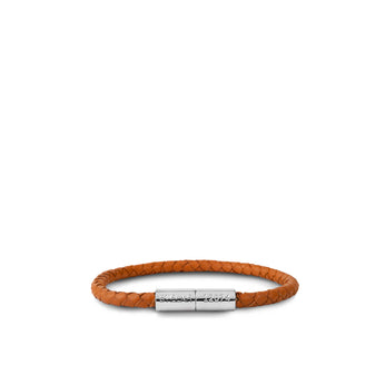 Teman Slim Woven Leather Bracelet