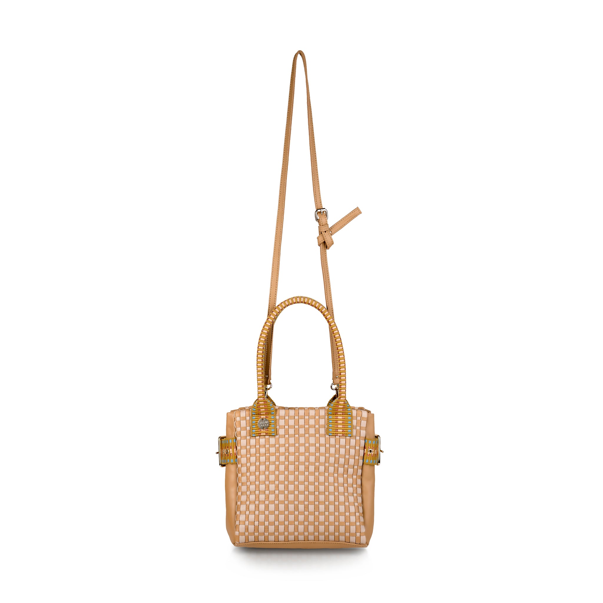 Kaba Mini Leather Tote Bag – Caramel