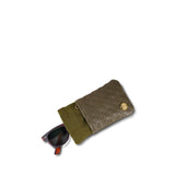 Kecamata Canvas and Leather Sunglass Case