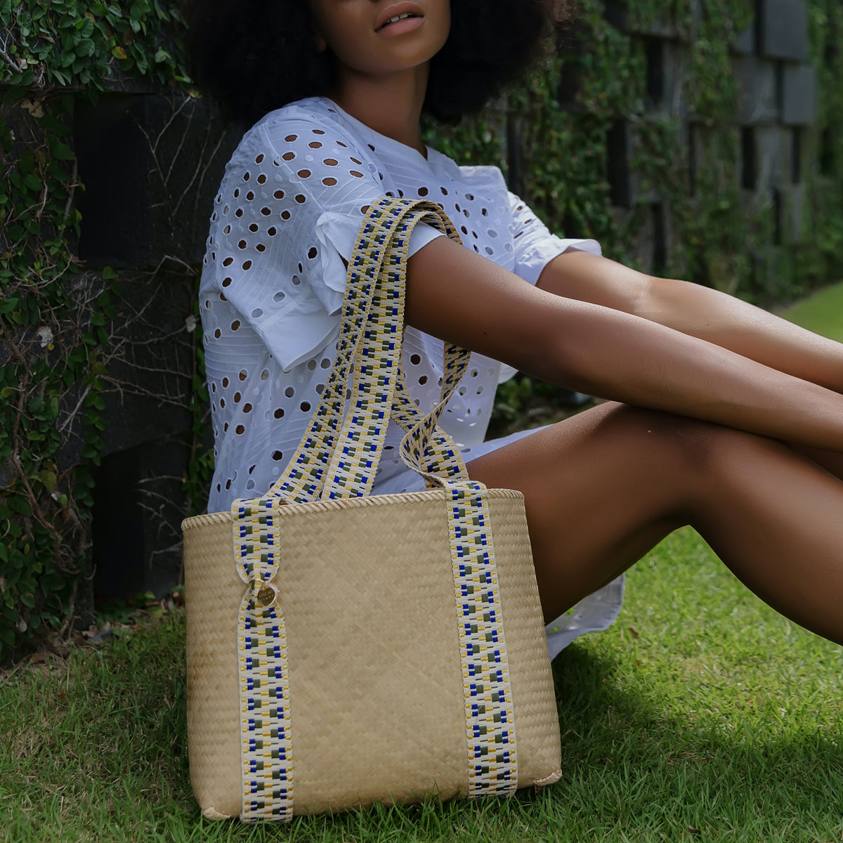 Mentawai Small Bamboo Tote Bag