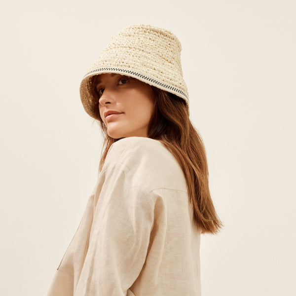 Alam Raffia Bucket Hat