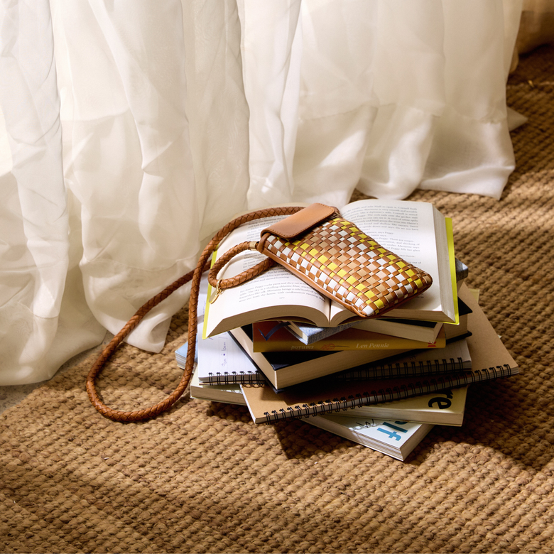 Berawa Leather Crossbody Phone Pouch