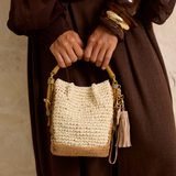 Keliki Plant Fibre and Raffia Bucket Bag