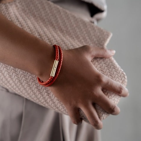 Teman Double Woven Leather Bracelet