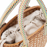Pantai Small Raffia Fringe Tote Bag