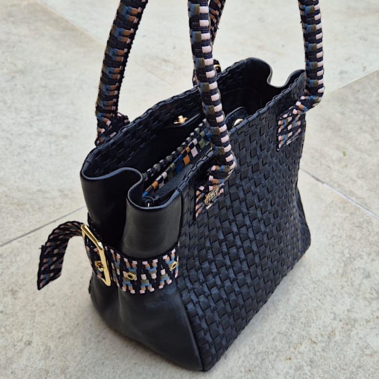 Kaba Mini Leather Tote Bag