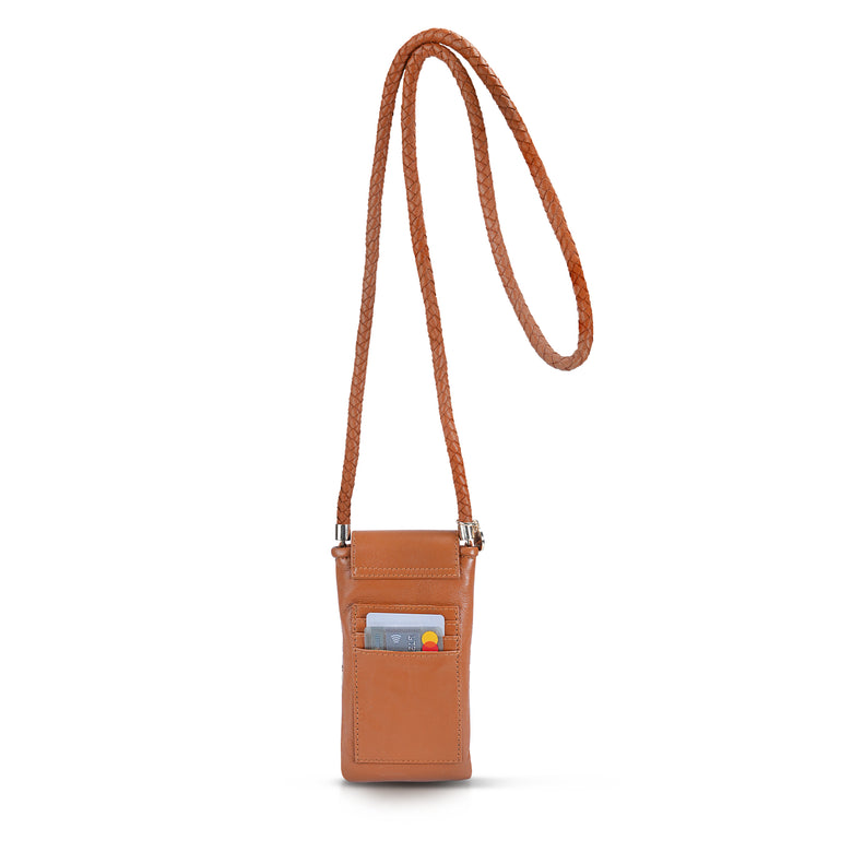 Berawa Leather Crossbody Phone Pouch