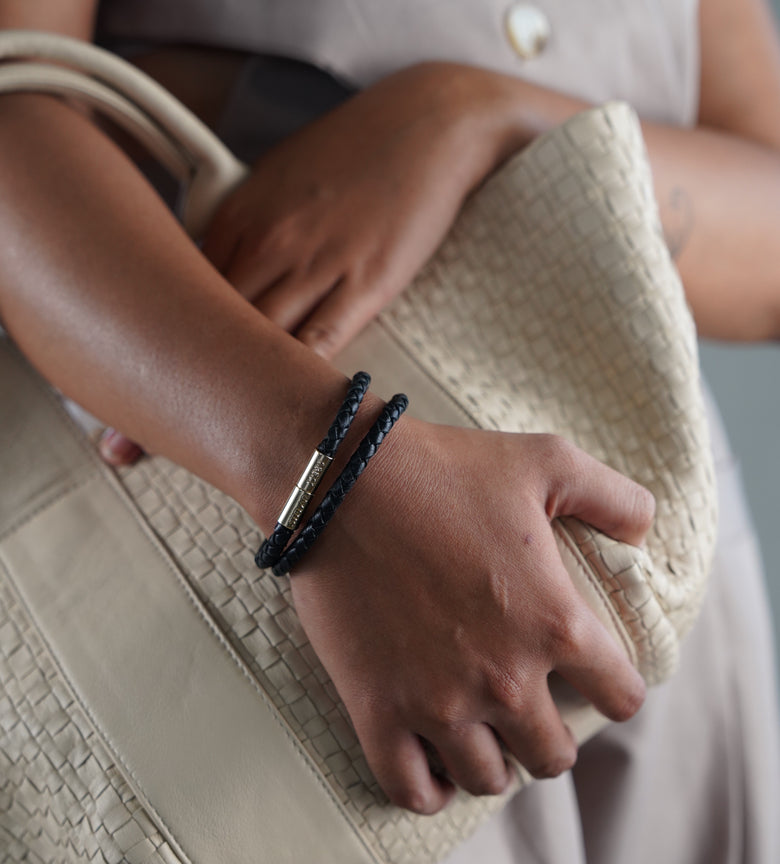 Teman Double Woven Leather Bracelet