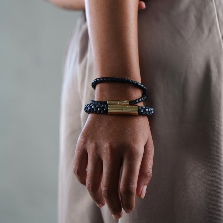 Teman Double Woven Leather Bracelet