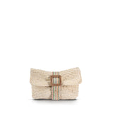 Savaya Raffia Clutch Bag