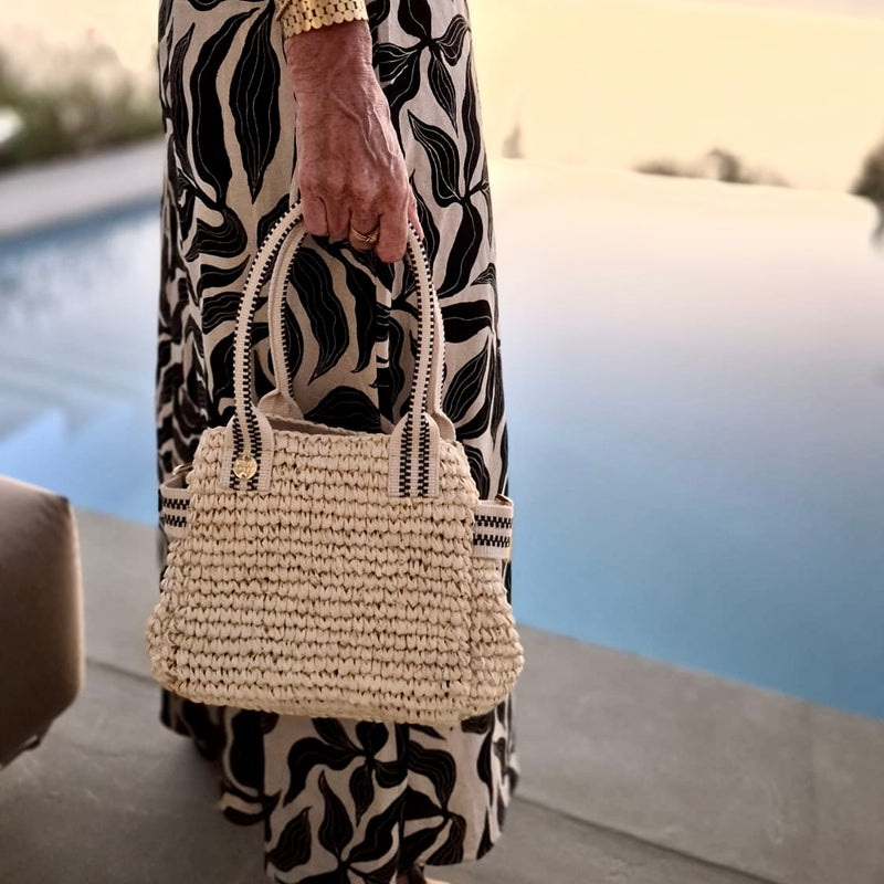Kaba Mini Raffia Tote Bag
