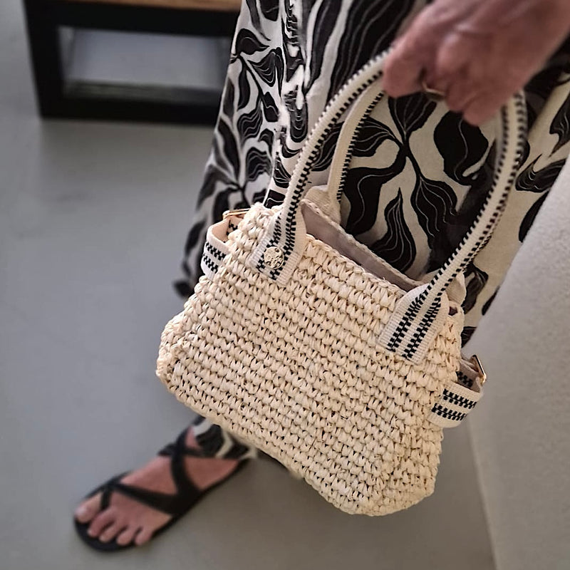 Kaba Mini Raffia Tote Bag