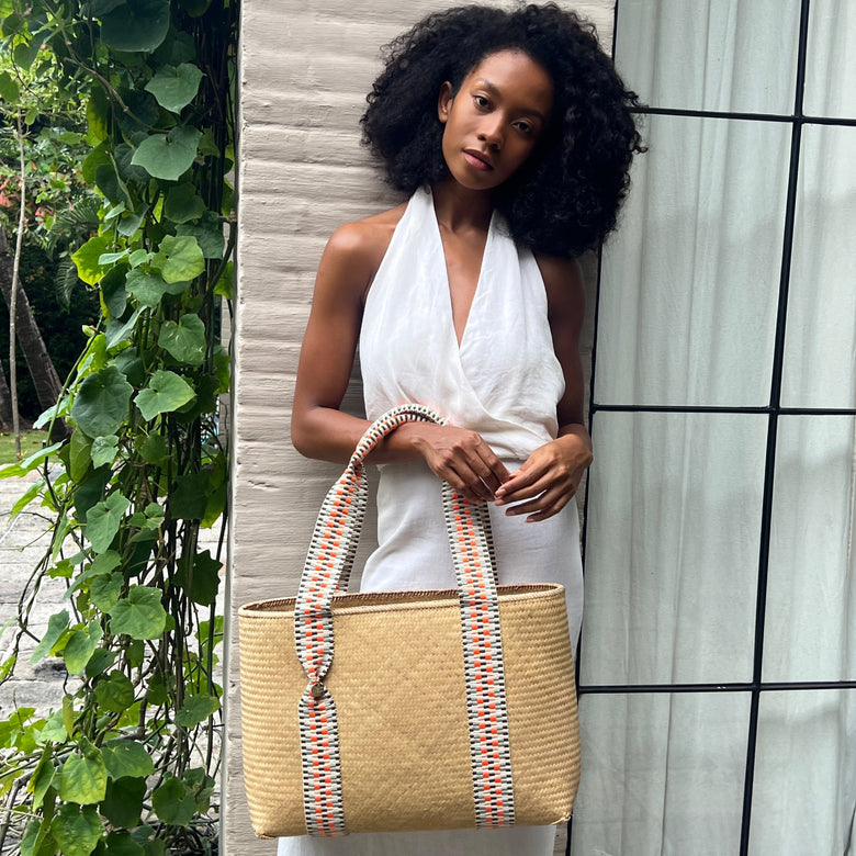 Mentawai Medium Bamboo Tote Bag