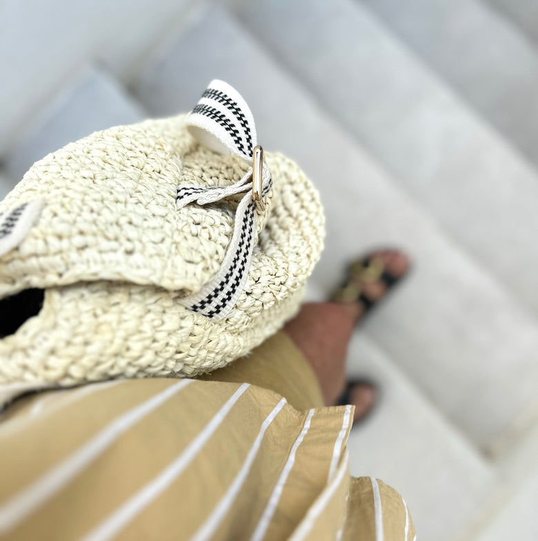 Kaba Raffia Tote Bag