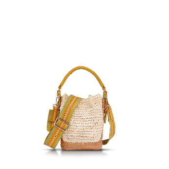 Keliki Plant Fibre and Raffia Bucket Bag