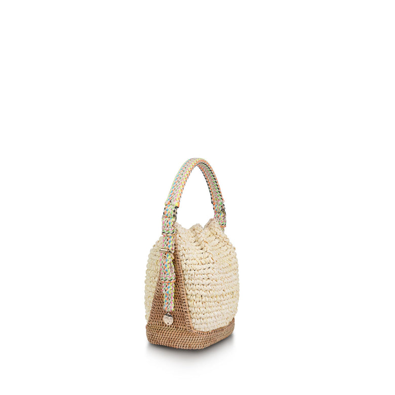 Keliki Mini Raffia Bucket Bag