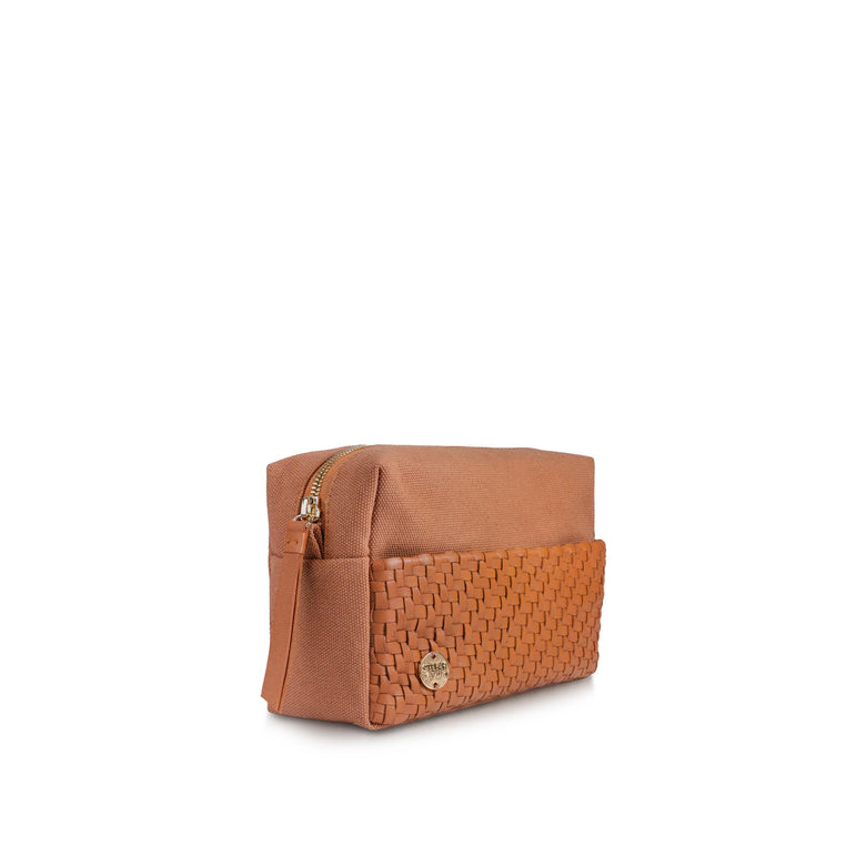 Cuci Canvas and Leather Washbag