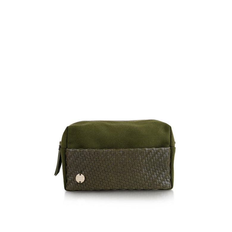 Cuci Canvas and Leather Washbag
