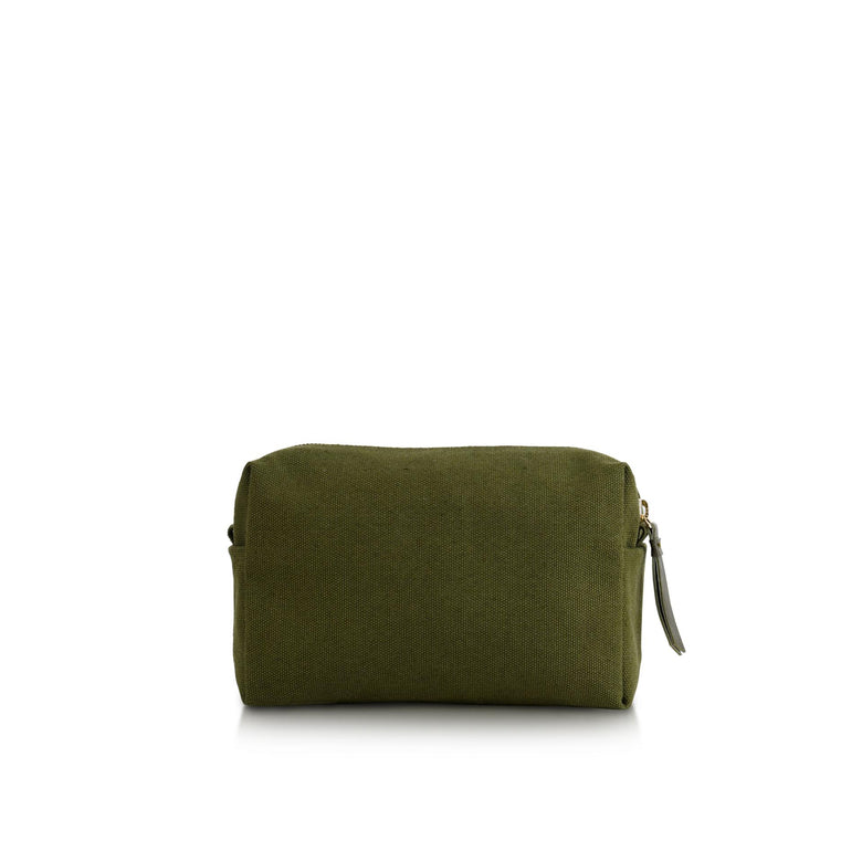 Cuci Canvas and Leather Washbag