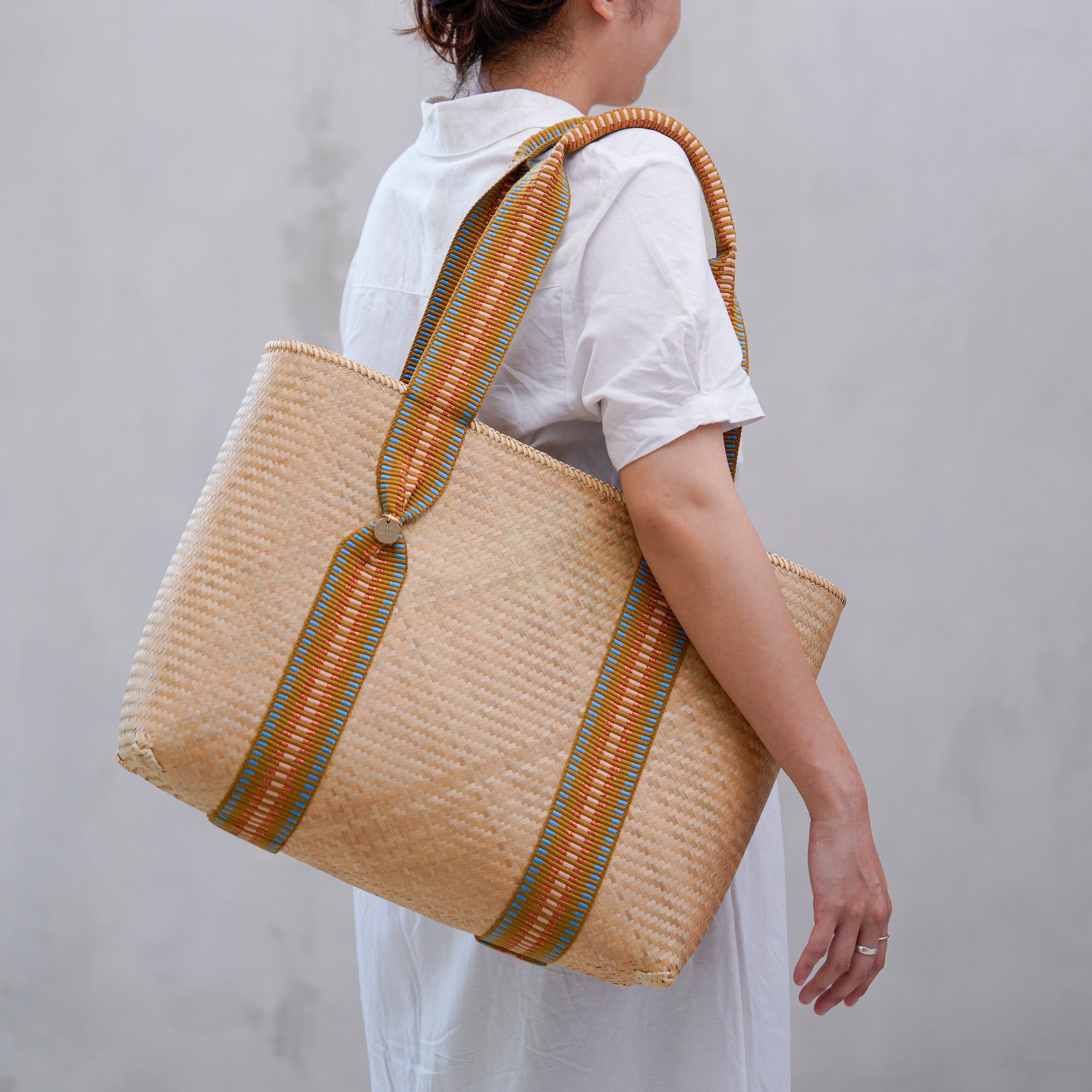 Mentawai Medium Bamboo Tote Bag