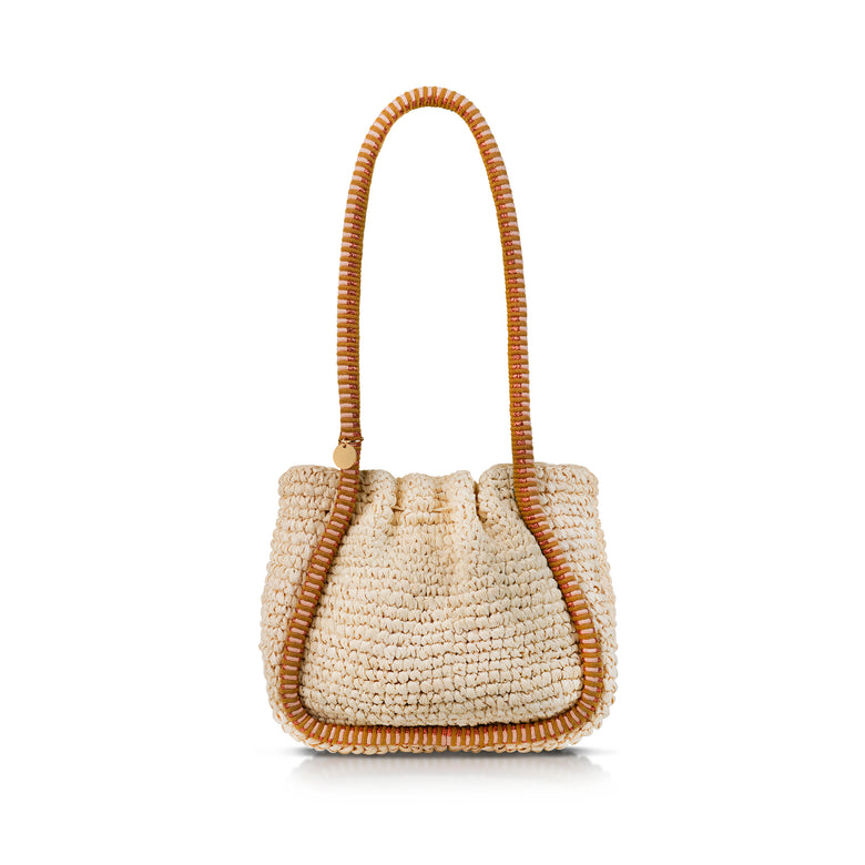 Negara Mini Raffia Gathered Tote