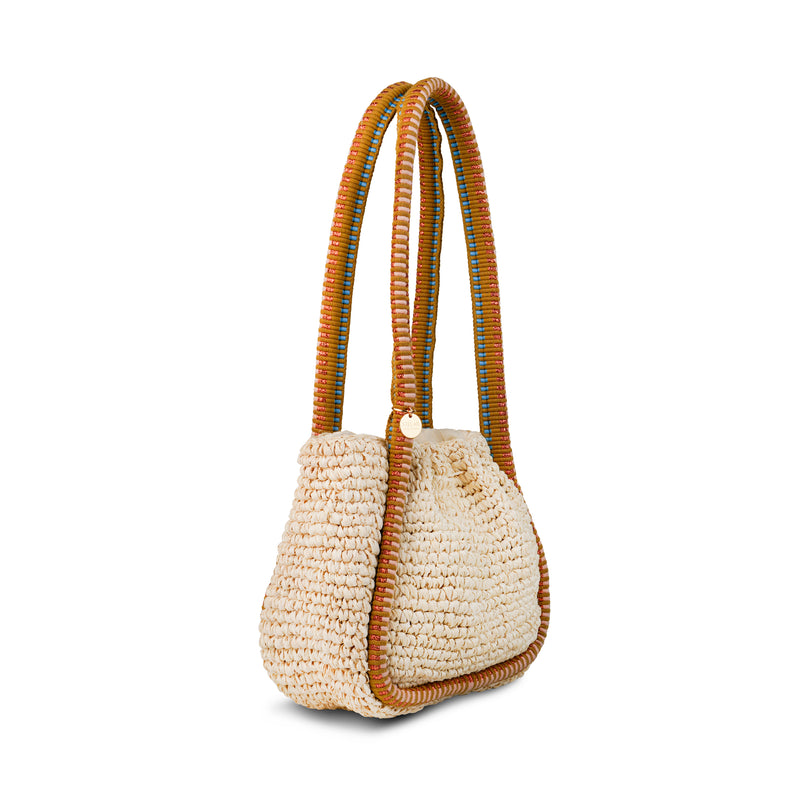 Negara Mini Raffia Gathered Tote