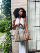 Saroka Leather Weekender Bag