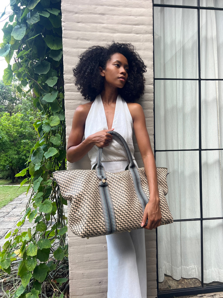 Saroka Leather Weekender Bag