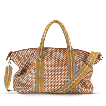Saroka Leather Weekender Bag