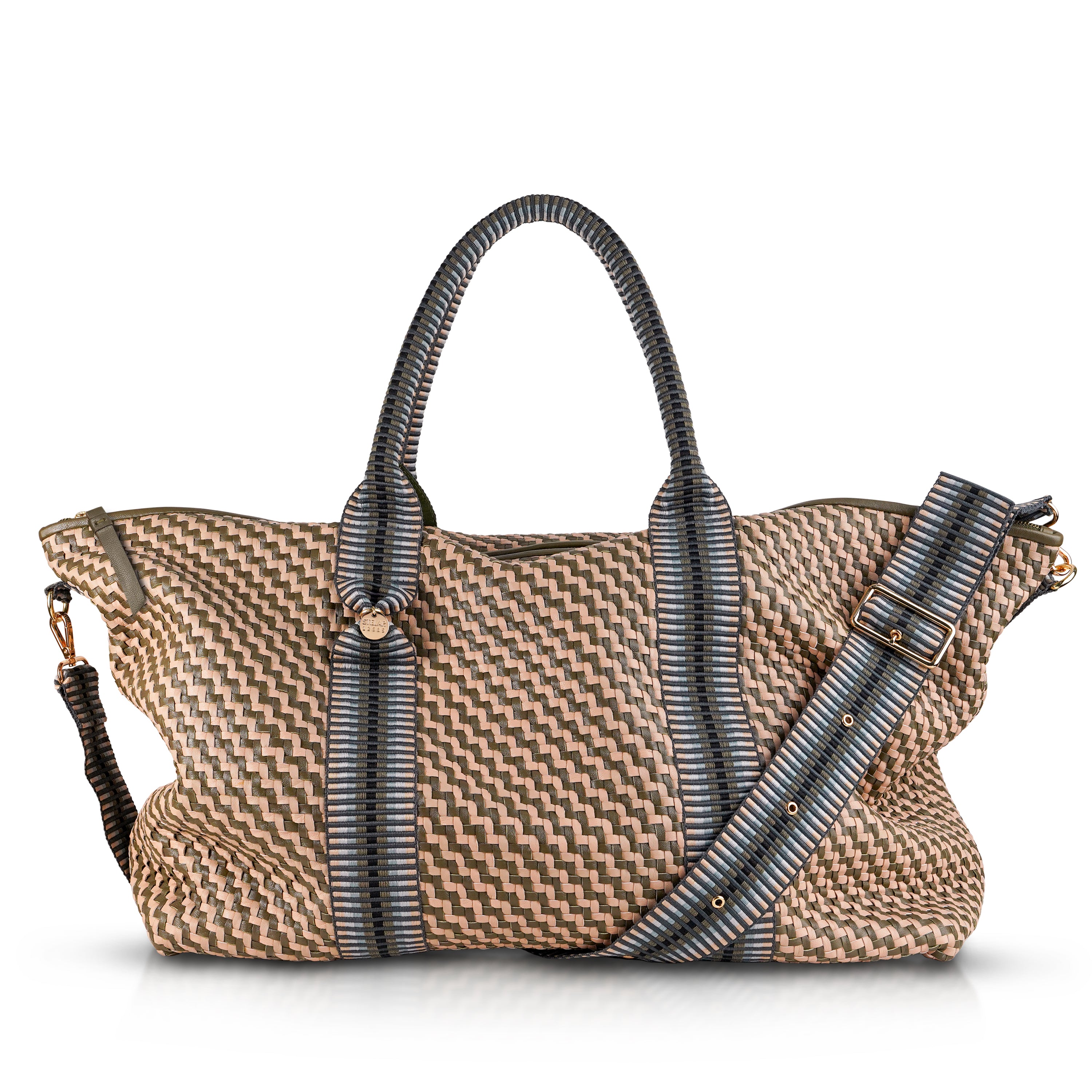 Saroka Leather Weekender Bag – Matcha