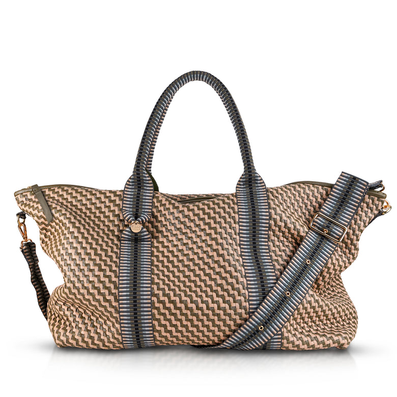Saroka Leather Weekender Bag
