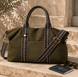 Sayan Canvas and Leather Weekend Bag