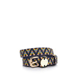 Sunda Slim Jacquard Belt - Sodalite
