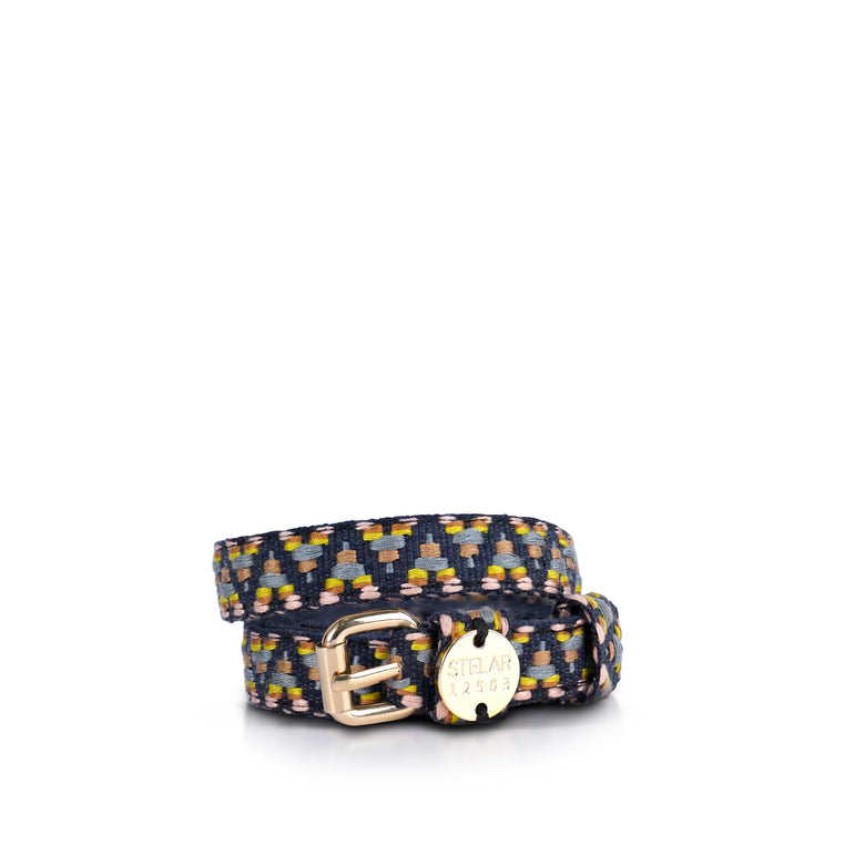 Sunda Slim Jacquard Belt - Sodalite