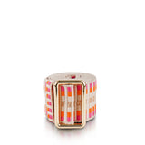 Sunda Jacquard Belt - Pomegranate Stripe