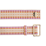 Sunda Jacquard Belt - Rhodolite Stripe