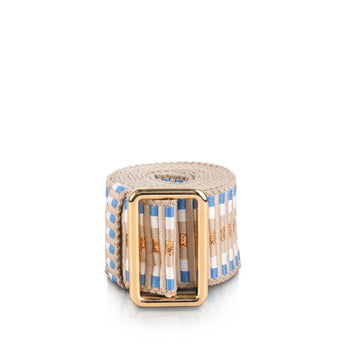 Sunda Jacquard Belt - Sky Stripe